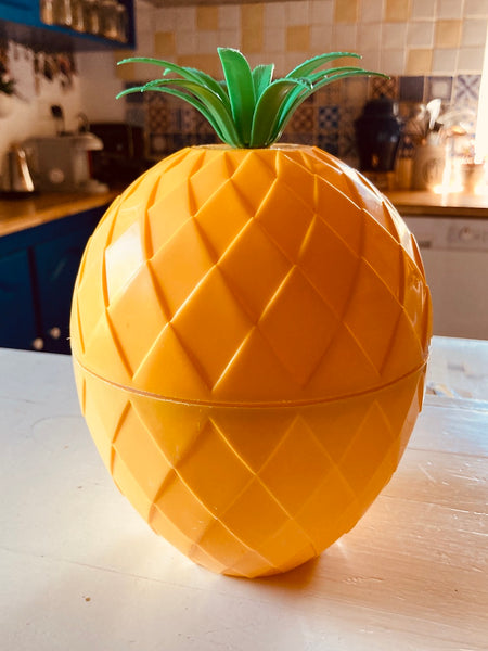 Seau / bac à glaçons ananas vintage