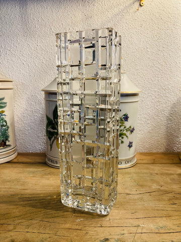 Vase vintage Lausitzer Glas Germany en cristal - Années 50