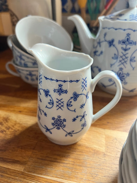 Service à thé / café vintage 19 pièces en porcelaine allemande - Made in GDR - Années 70
