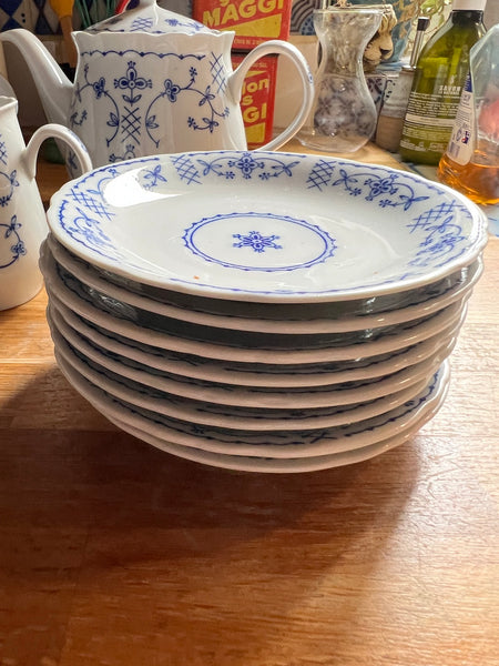 Service à thé / café vintage 19 pièces en porcelaine allemande - Made in GDR - Années 70